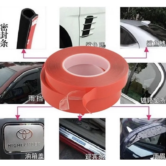 BUĞZ Çift Taraflı Nano Teknolojili Süper Güçlü Bant 2 Metre