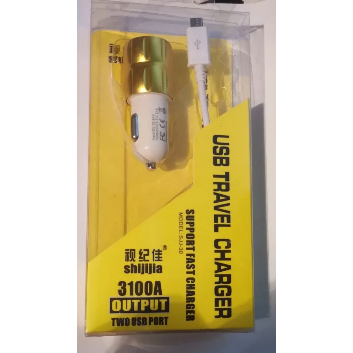 BUĞZ Çift USB Girişli 3.1 Çıkışlı Seyahat Seti Android / Micro Usb