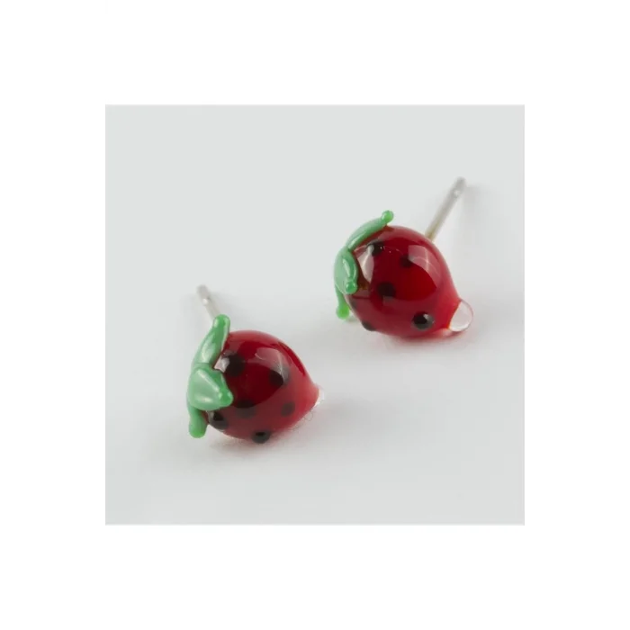 BUĞZ Çilek Cam Küpe