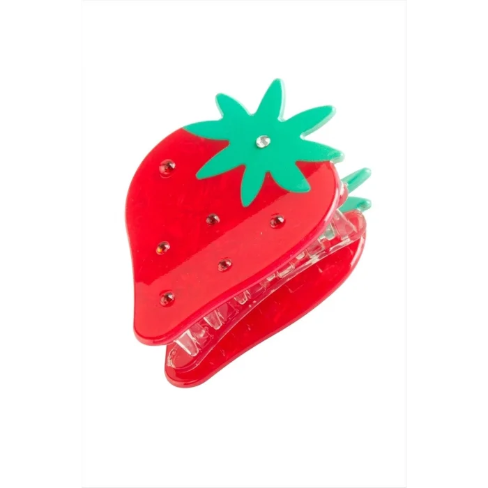 BUĞZ Çilek Lüks Mandal Toka 6 cm