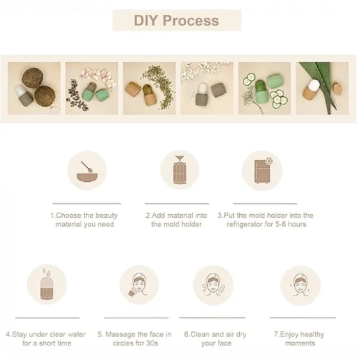  Cilt Bakım Buz Yüz Silindiri