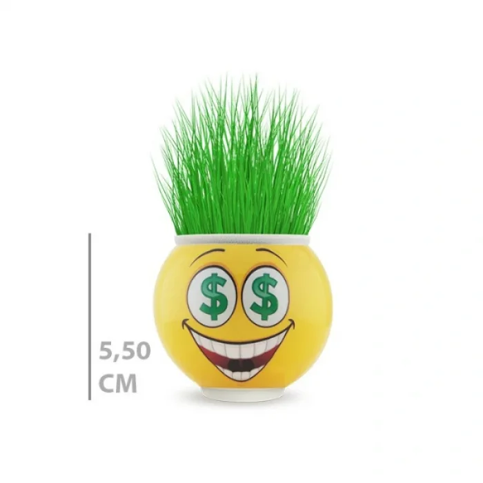 BUĞZ Çim Adam Saksı Emoji Figürlü 1 Adet