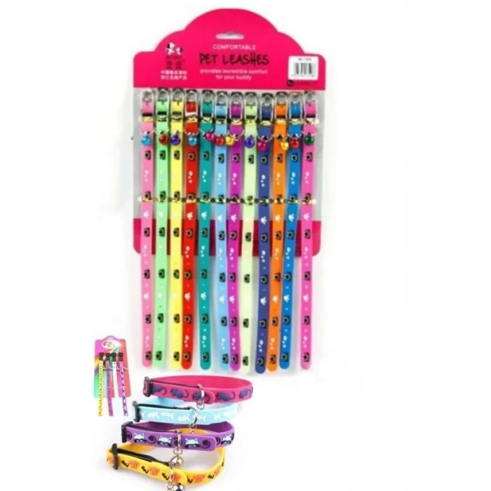 BUĞZ Çıngıraklı Zilli Sevimli Renkli Slikon Kedi Köpek Boyun Tasması - 1 Adet Stokta Olan Gönderilir