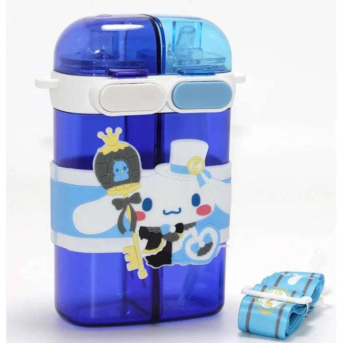 BUĞZ Cinnamoroll Figürlü Çift Bölmeli Pipetli Suluk