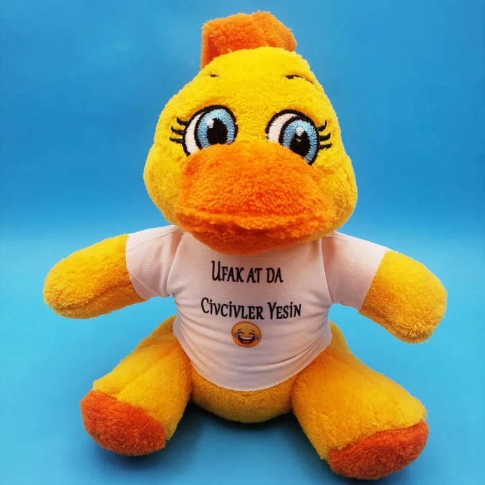 BUĞZ Civciv Oyuncak Ufak At Da Civcivler Yesin Tişörtlü