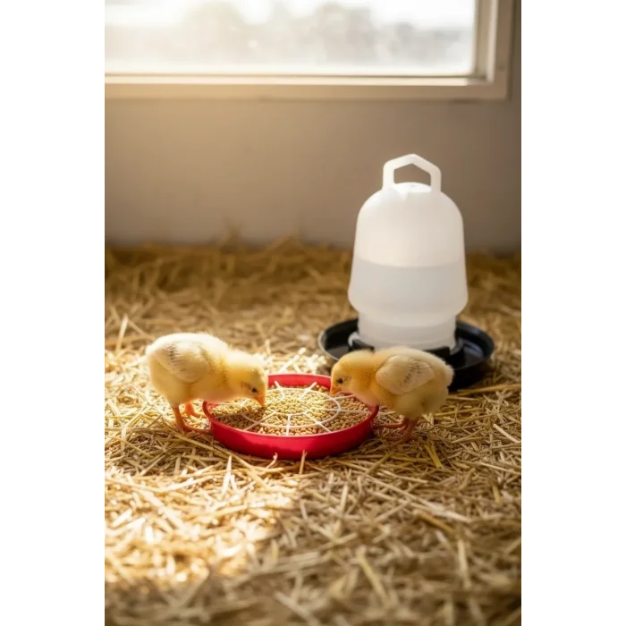 BUĞZ Civciv Suluk 0,75 ML Kaliteli Plastik + Tabak Yemlik