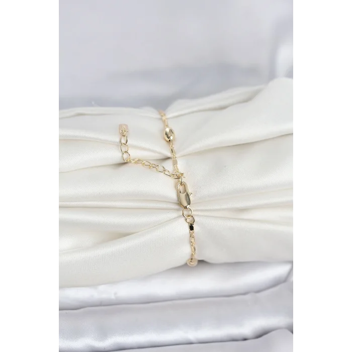 BUĞZ CM 14K Gold Renk Damla Topçuk Model Kadın Bileklik