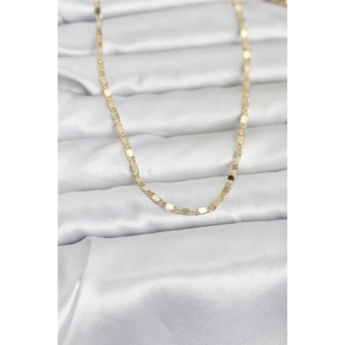 BUĞZ CM 14K Gold Renk Ezme Zincir 60 cm Kadın Kolye