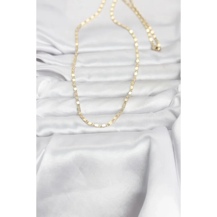 BUĞZ CM 14K Gold Renk Ezme Zincir 60 cm Kadın Kolye