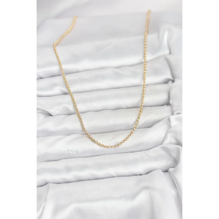 BUĞZ CM 14K Gold Renk Halka Model 60 cm Kadın Kolye - BUĞZ