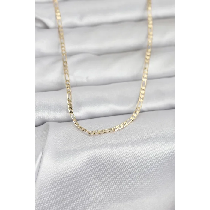 BUĞZ CM 14K Gold Renk İnce Kuşgözü Zincir Model 60 cm Kadın Kolye