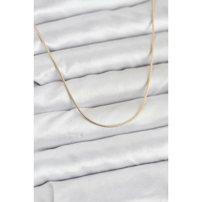 BUĞZ CM 14K Gold Renk Yılan Zincir Model Kadın Kolye