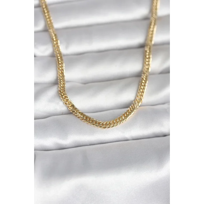 BUĞZ CM 14K Gold Renk Zincir Model 45 cm Kadın Kolye