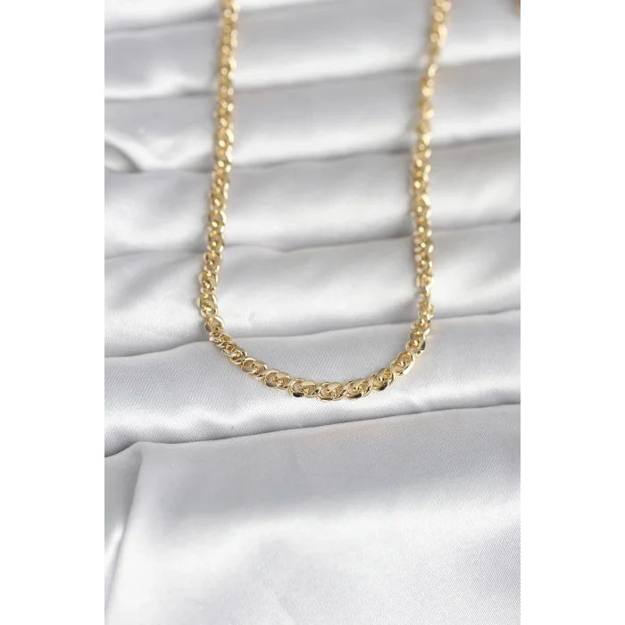 BUĞZ CM 14K Gold Renk Zincir Model 60 cm Kadın Kolye