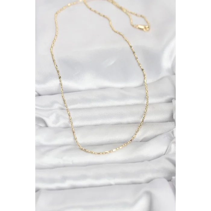BUĞZ CM 14K Gold Renk Zincirli 60 cm Kadın Kolye