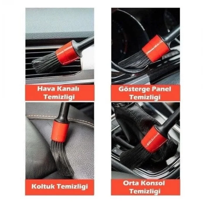  CM-235 Araba Temizlik Detay Fırçası 5li Set