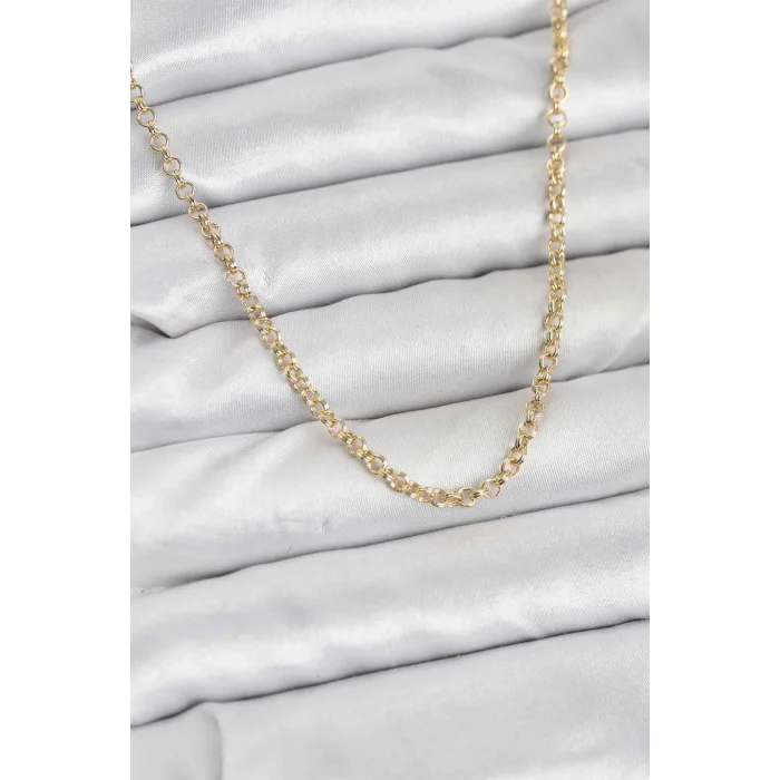 BUĞZ CM Gold Renk Pirinç Halkalı Model Kadın Kolye