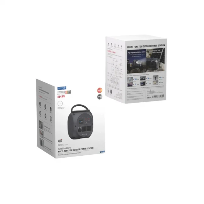 BUĞZ Cn09 Powerbank 1000w 270.000 Mah Kamp Şarj 45w Pd - Gri