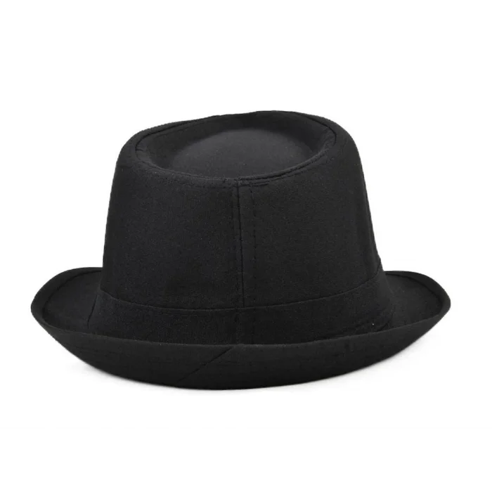 BUĞZ Çocuk Boy Siyah Kumaş Fötr Şapka Gösteri Şapkası Michael Jackson Şapkası 54 No