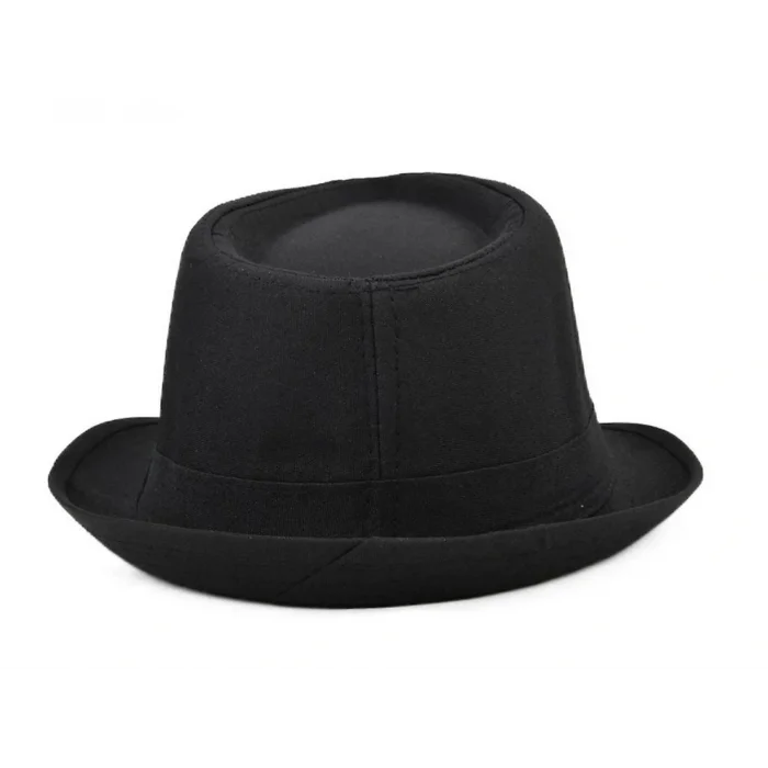 BUĞZ Çocuk Boy Siyah Kumaş Fötr Şapka Gösteri Şapkası Michael Jackson Şapkası 54 No