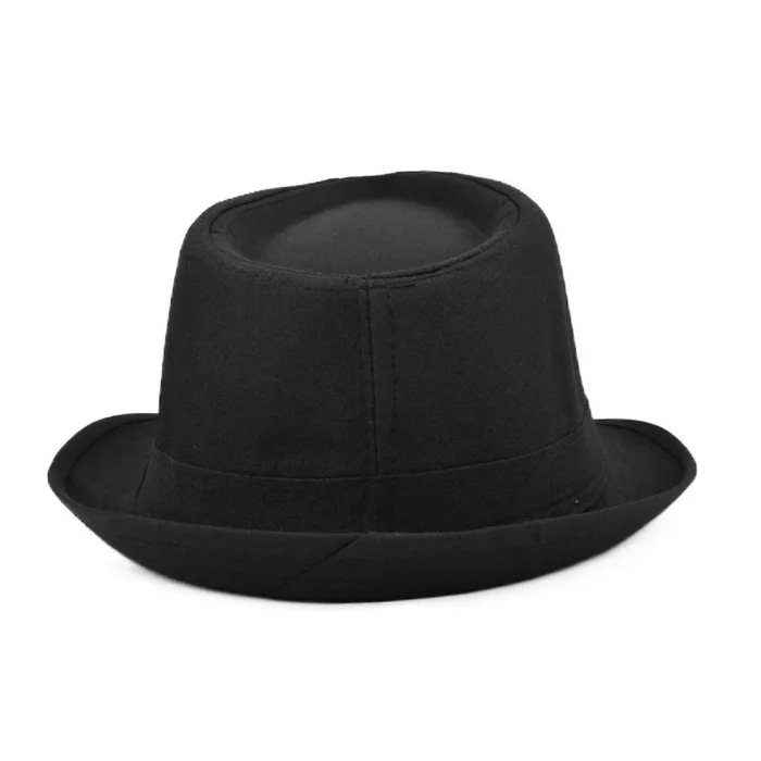 BUĞZ Çocuk Boy Siyah Kumaş Fötr Şapka Gösteri Şapkası Michael Jackson Şapkası 54 No