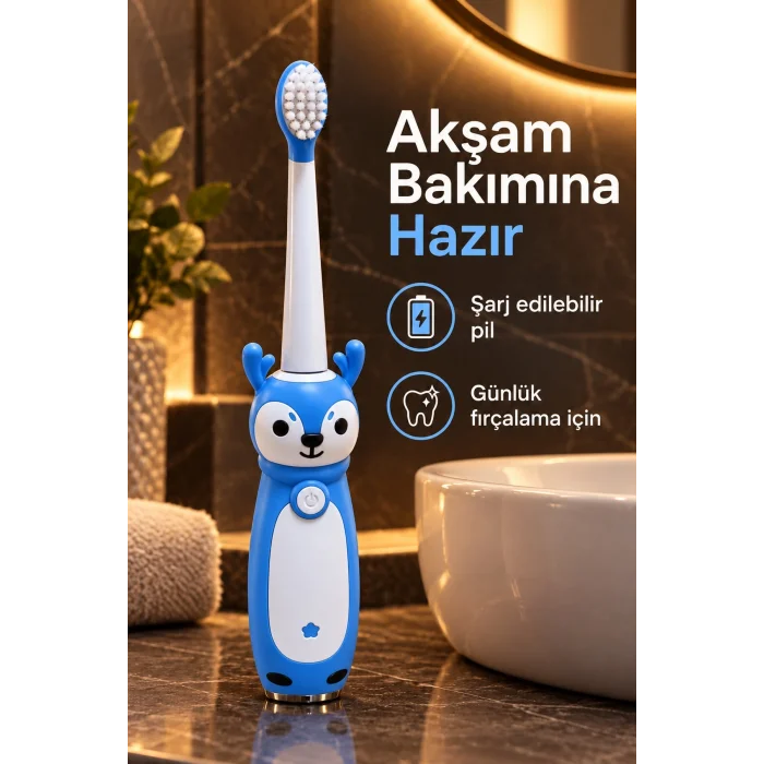 BUĞZ Çocuk Elektrikli Diş Fırçası Mavi - BUĞZ