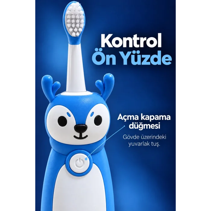 BUĞZ Çocuk Elektrikli Diş Fırçası Mavi - BUĞZ
