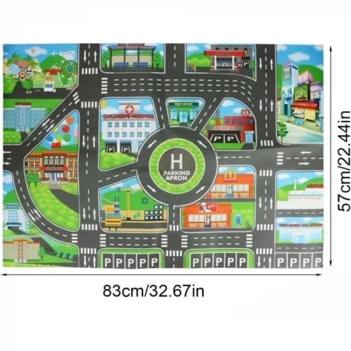  Çocuk Oyun Matı (Mutlu Şehir Hayatı)