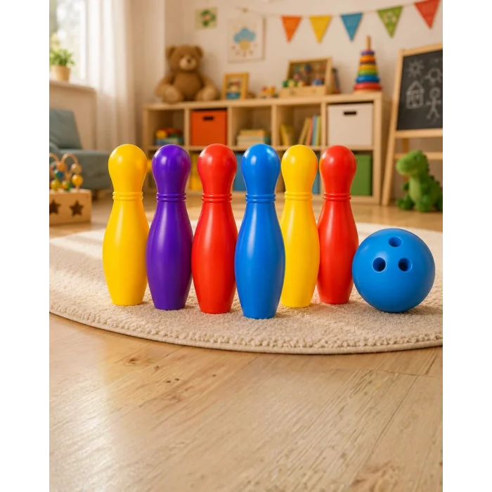 BUĞZ Çocuklar İçin Bowling Oyuncak Seti Eğlenceli Spor ve Aktivite Oyunu