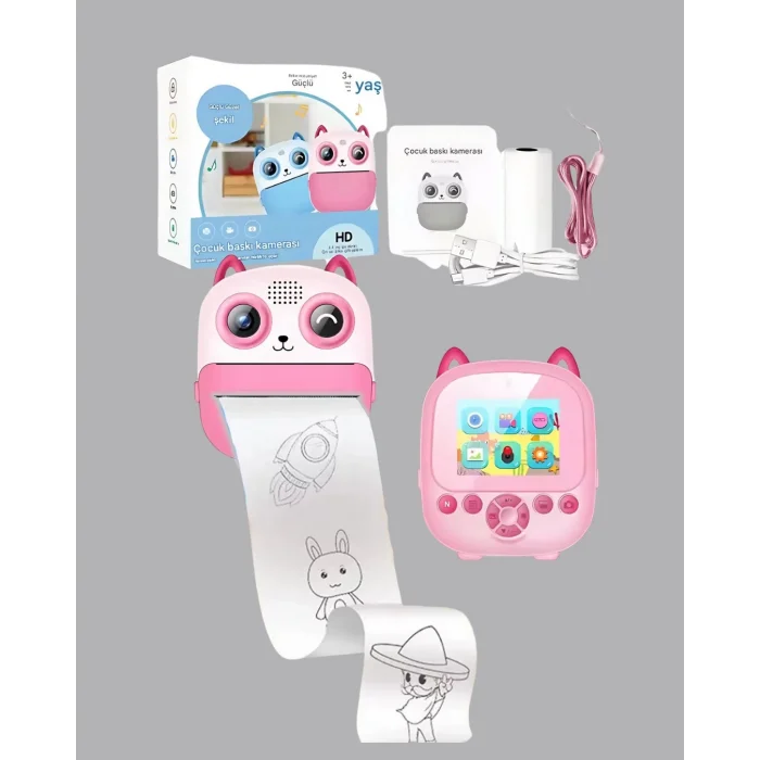  Çocuklar İçin Eğlenceli Dijital Kamera 1300mAh Şarjlı
