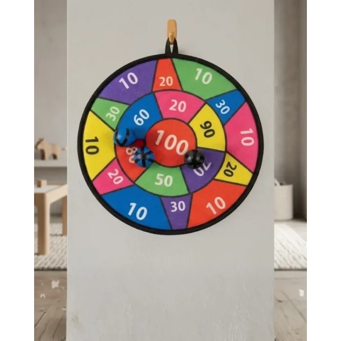 BUĞZ Çocuklar İçin Güvenli Dart Oyunu Cırtlı Toplu Eğlenceli Hedef Oyunu