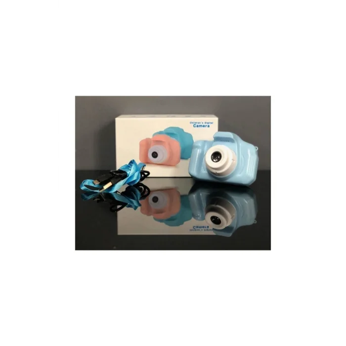 BUĞZ Çocuklar için mavi dijital fotoğraf makinesi SD kartlı 15-20 Mp 1-15x optik zoom