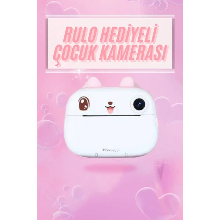  Çocuklar İçin Özel Fotoğraf Makinesi Farklı Desen Seçenekli 3 Adet Rulo