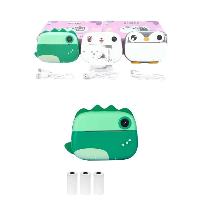  Çocuklar İçin Özel Fotoğraf Makinesi Farklı Desen Seçenekli 3 Adet Rulo