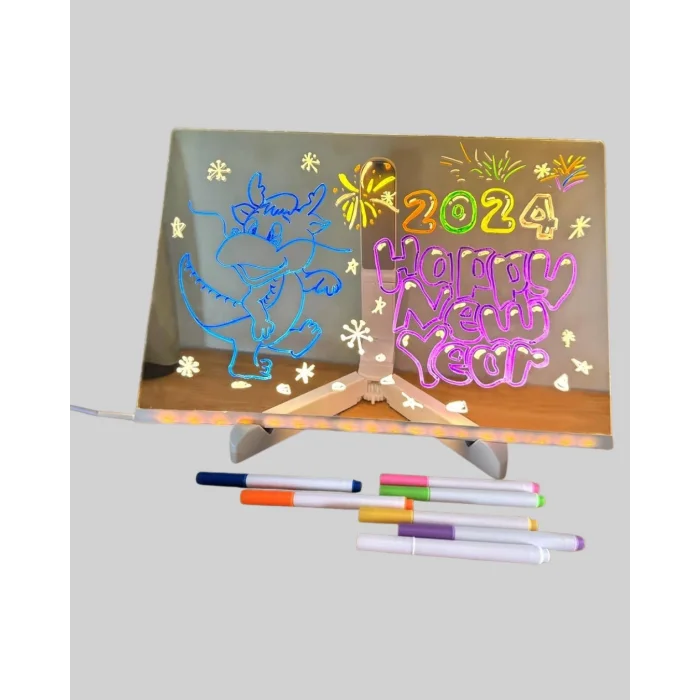 BUĞZ Çocuklar ve Yetişkinler İçin USB LED Işıklı Çizim Panosu