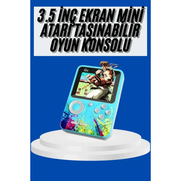  Çocuklara Özel 4K HD Retro Oyun Konsol El Atari Taşınabilir 500 Oyunlu