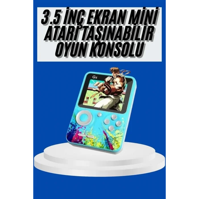  Çocuklara Özel 4K HD Retro Oyun Konsol El Atari Taşınabilir 500 Oyunlu