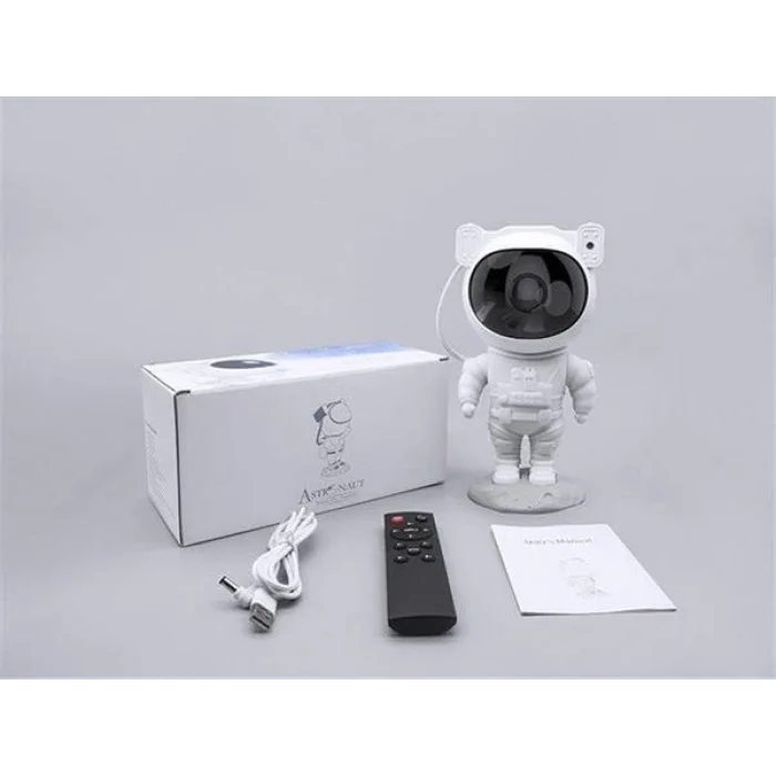 BUĞZ Çocuklara Özel Projeksiyon Astronot Lamba Speaker Sevimli