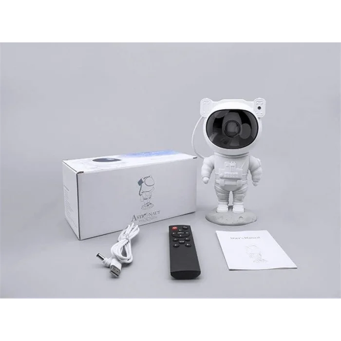 BUĞZ Çocuklara Özel Projeksiyon Astronot Lamba Speaker Sevimli - BUĞZ