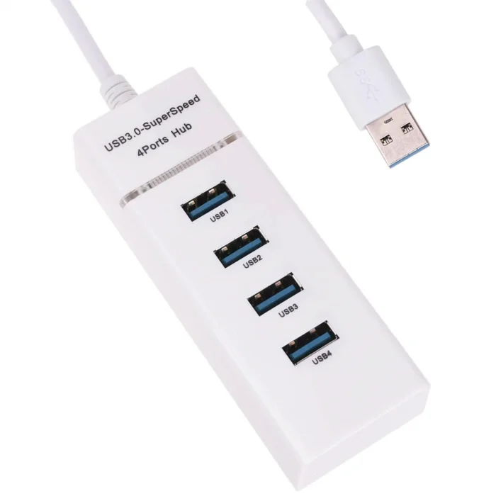 BUĞZ Çok Amaçlı 4 Port Girişli Güçlü Usb 3.0 Port Çoklayıcı Adaptör Switch Splitter Hub 1.2m Kablo ( BUĞZ )
