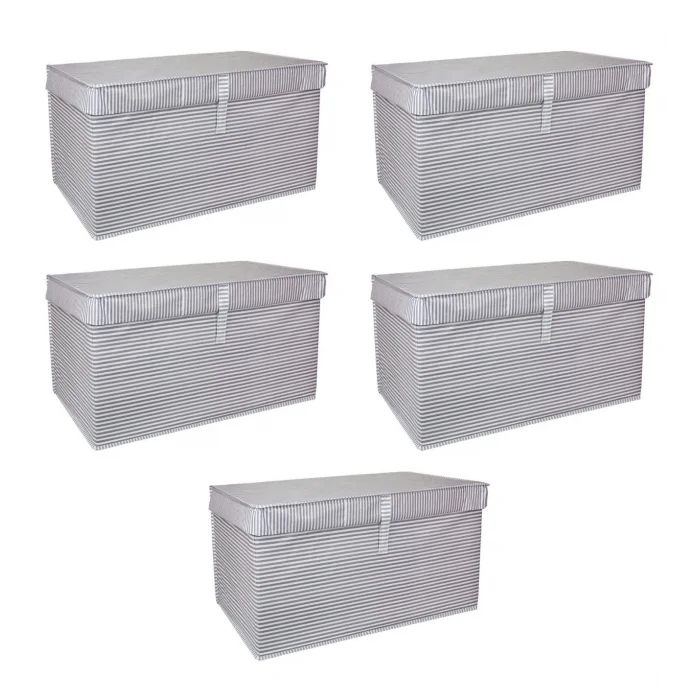  Çok Amaçlı Düzenleyici Kutu Organizer Cırt Cırtlı Hurç Mega Plus Boy 40cm X 30cm X 70cm (5 Adet)