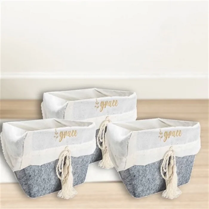  Çok Amaçlı Saklama Organizer Kutu Kare Keçe  Sepet (maxi) - 03426