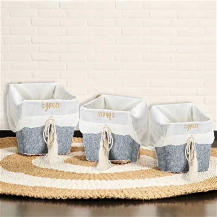  Çok Amaçlı Saklama Organizer Kutu Kare Keçe  Sepet (maxi) - 03426