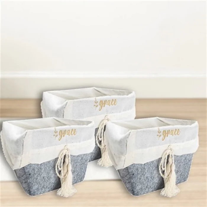 BUĞZ Çok Amaçlı Saklama Organizer Kutu Kare Keçe Sepet (mega) - 03419 ( BUĞZ )