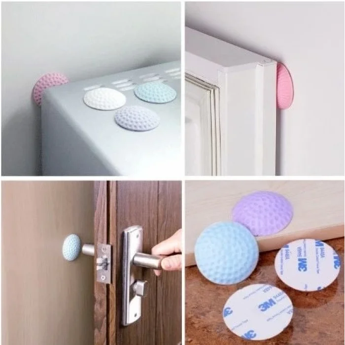 BUĞZ Çok Amaçlı Silikon Kapı Duvar Koruyucu Tampon 4lü Paket