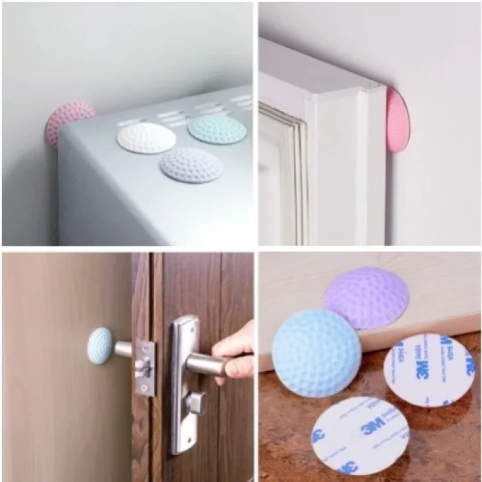 BUĞZ Çok Amaçlı Silikon Kapı Duvar Koruyucu Tampon - 4lü Paket