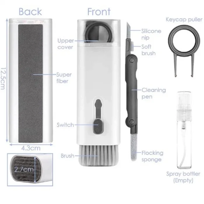 BUĞZ Çok Fonksıyonlu 7 In 1 Aırpods Klavye Ekran Kulaklık Temızleme Kıtı - Lisinya