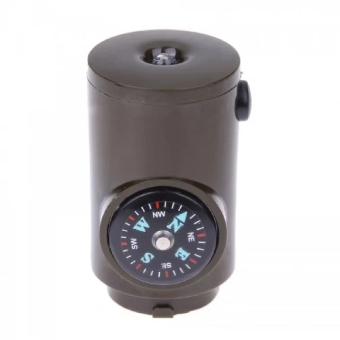 BUĞZ Çok Fonksiyonlu Askeridüdük Pusula Termometre Ile Led Işık