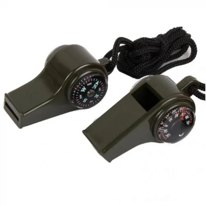 BUĞZ Çok Fonksiyonlu Düdük Pusula,  Kamp Termometre Acil Survival Dişli Düdük