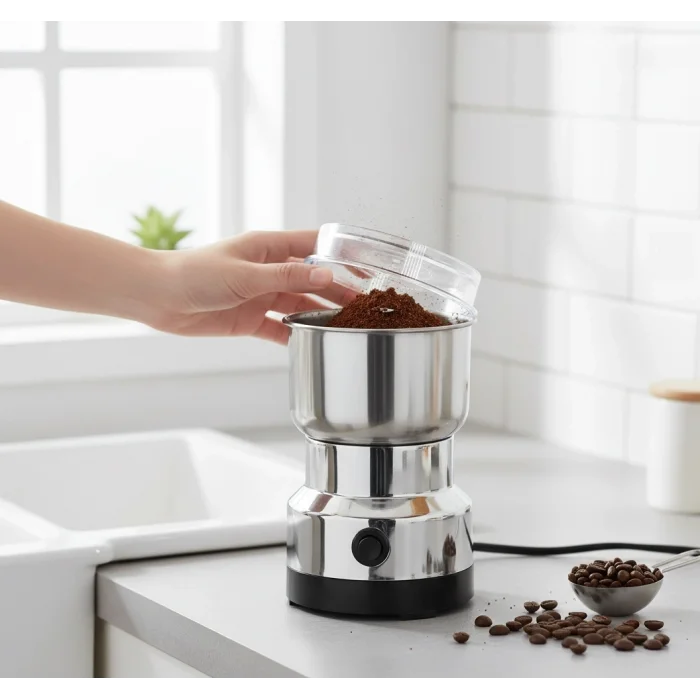 BUĞZ Çok Fonksiyonlu Elektrikli Kahve ve Baharat Öğütücü, Mutfak Kullanımı İçin